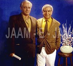 From left to right: Manouchehr Bibiyan; Amir Taheri (Journalist)